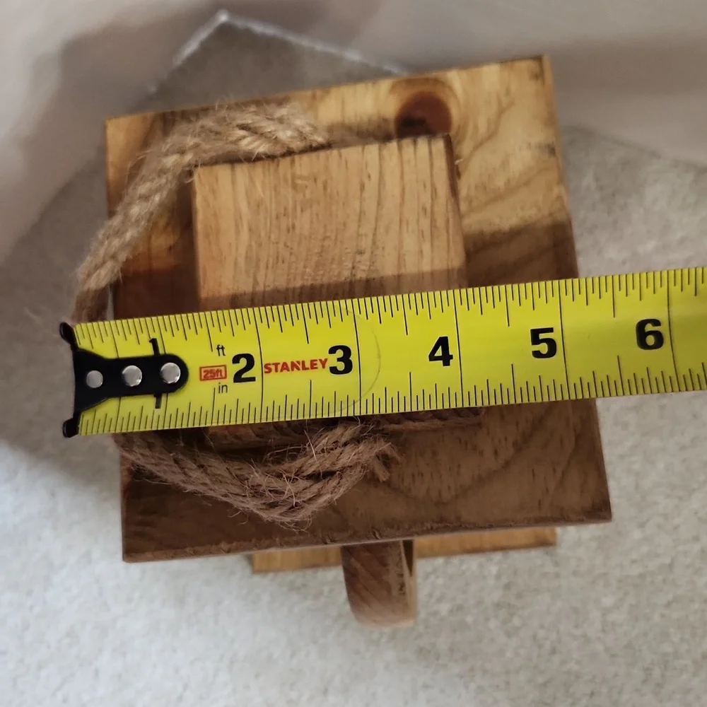 Rustic Decor Lantern Mason Jar Wood - OS